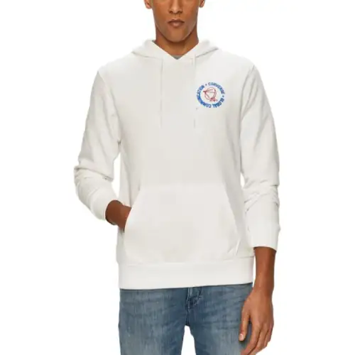Converse T Shirts Men's White Hooded Moderate