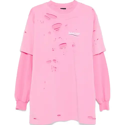 Balenciaga Destroyed Layered T shirt