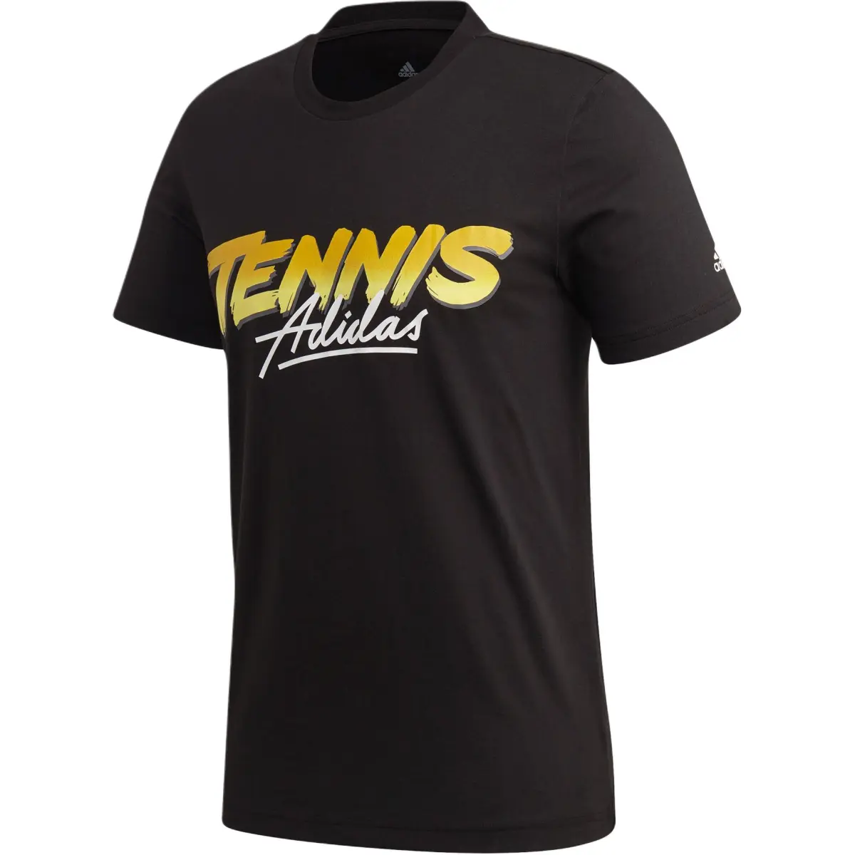 Adidas T-Shirts Men's Black Crew Neck Moderate