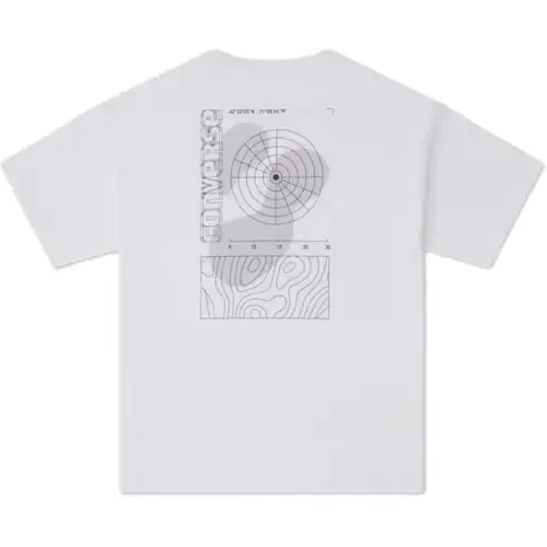 Converse T Shirts Men's White Crew Neck Moderate Straight Fit