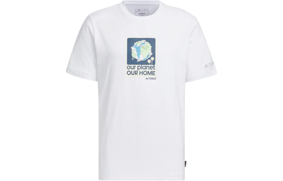 Adidas SHORT SLEEVE POLYGIENE T SHIRT T Shirt Men's White