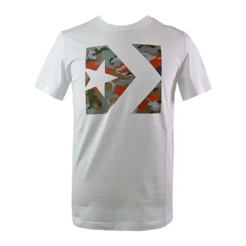 Converse Star Chevron Camo Fill Bo T Shirt Men's White