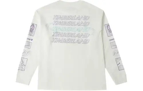 Timberland T Shirts Men's White Crew Neck Moderate Straight Fit