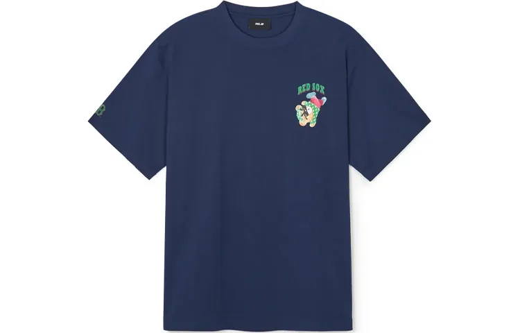 MLB Drop Shoulder Sleeve T-Shirt Unisex Dark Blue