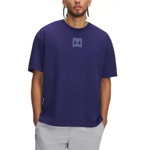Under Armour Heavy Weight Oversized Bo T Shirt Men's Marine Blue
