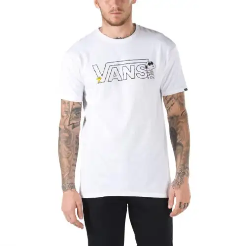 Vans T Shirts Men's White Crew Neck Moderate