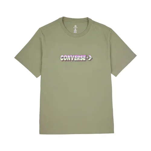 Converse MAJICA Graphic T Shirt Unisex Green