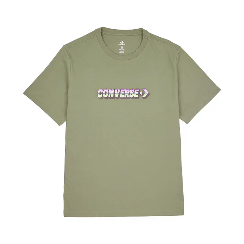 Converse MAJICA Graphic T Shirt Unisex Green