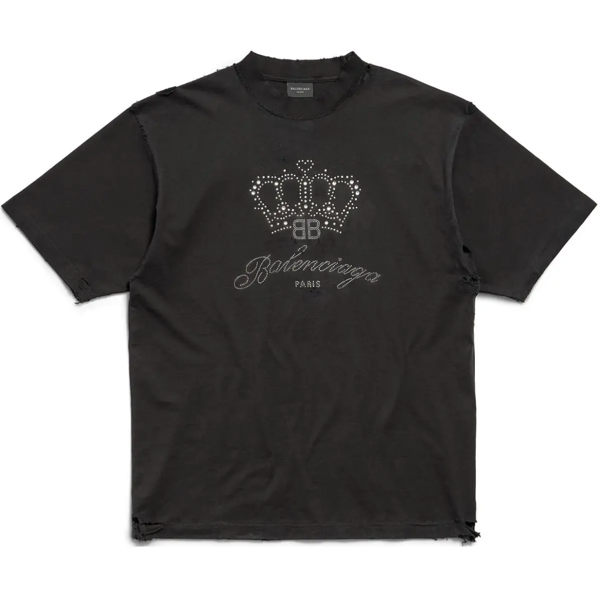 Balenciaga T Shirt Regular Fit Unisex Black