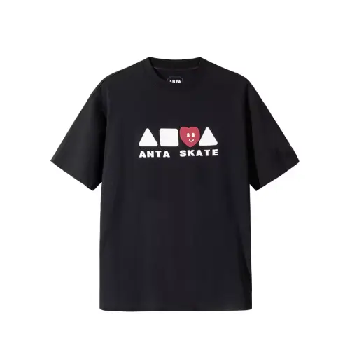 Anta Lifestyle Collection Sports Lifestyle Collection T Shirt Unisex Basic Black