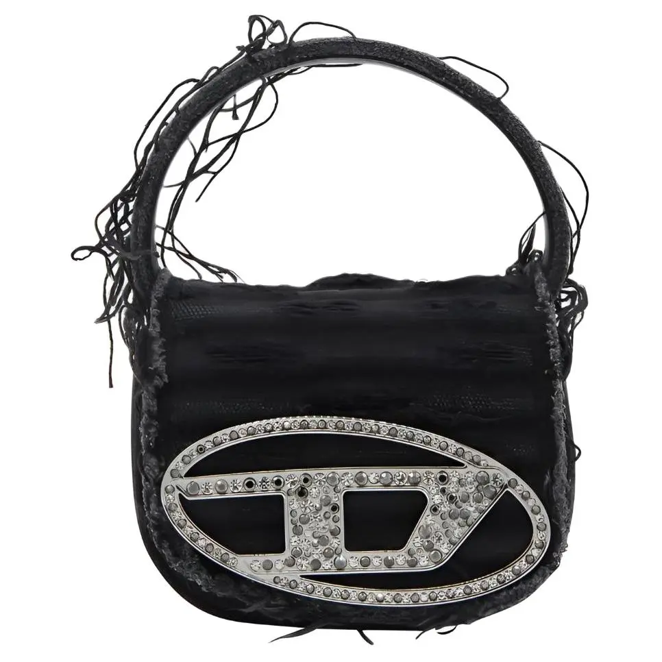 DIESEL 1Dr Xs Embellished Distressed Mini Tote Bag