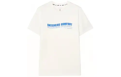 Skechers T Shirt Men's Marshmallow White