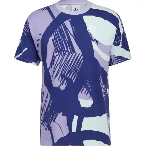 Adidas Originals ADIPLAY T Shirt Men's Multicolor/Gray Purple/White