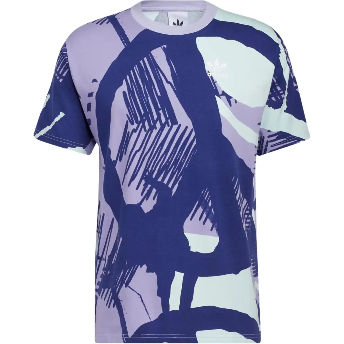 Adidas Originals ADIPLAY T Shirt Men's Multicolor/Gray Purple/White