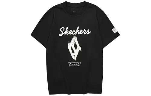 Skechers T Shirt Unisex Carbon Black