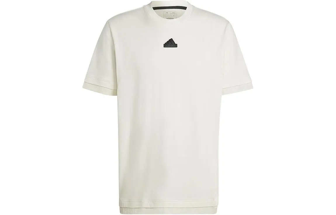 Adidas T-Shirts Men's White Crew Neck Moderate