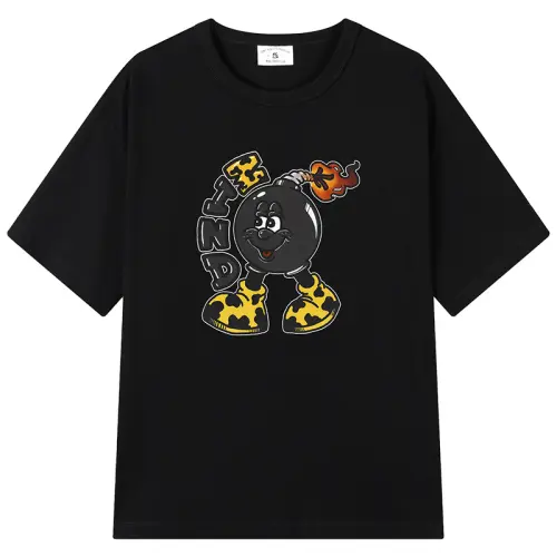 MIND ERROR Drop Shoulder Sleeve T Shirt Unisex
