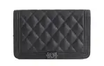 CHANEL Leboy Cow Leather Shoulder Bag, Crossbody Bag Women's Black