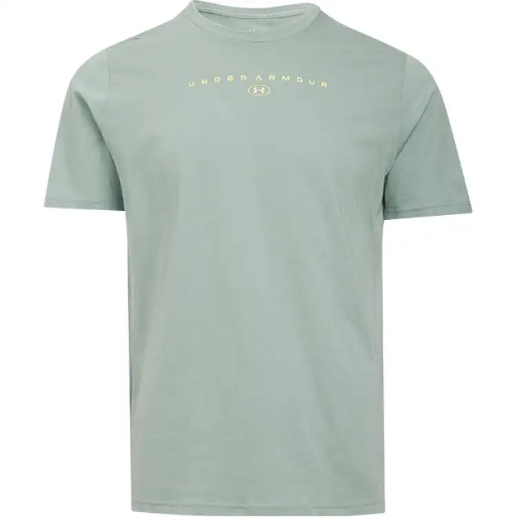 Under Armour Stacked SS25 T Shirt Men's Lime Green