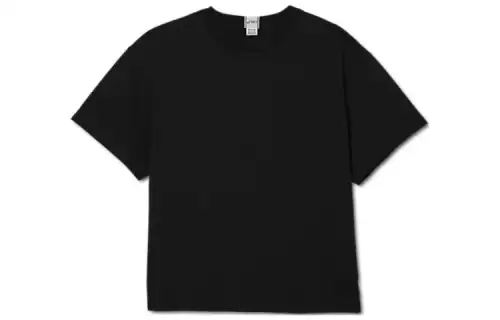 ASICS T Shirts Unisex Black Crew Neck Moderate Other