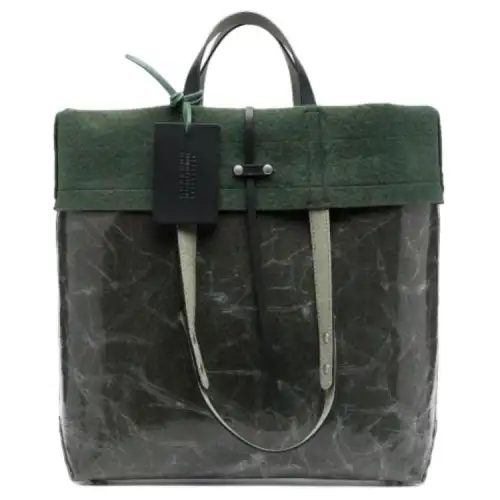 Maison Margiela Cowhide Leather With Polyurethane Tote Bag, Shopping Bag, Handbag Men's Green