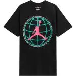 Jordan Apparel T Shirts Men's Black Crew Neck Moderate Straight Fit