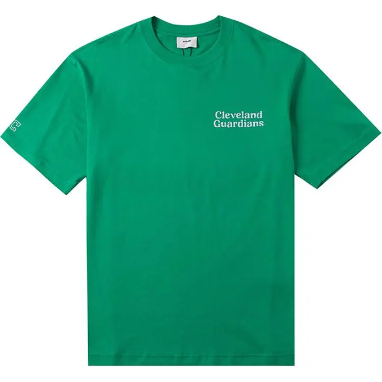 MLB Preppy T-Shirts Unisex Neon Green Crew Neck Moderate