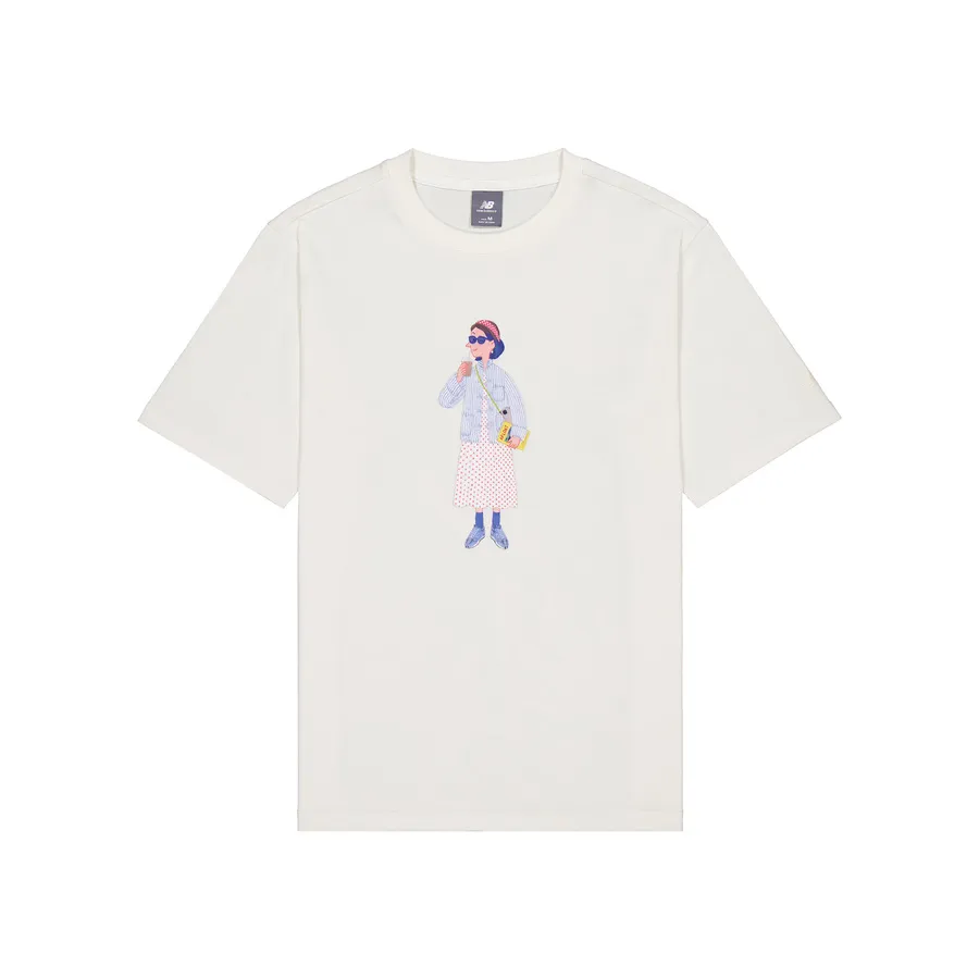 New Balance T Shirt Unisex Ivory White