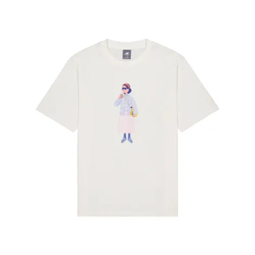 New Balance T Shirt Unisex Ivory White