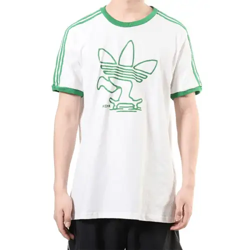 Adidas Originals T Shirt Men's White Green