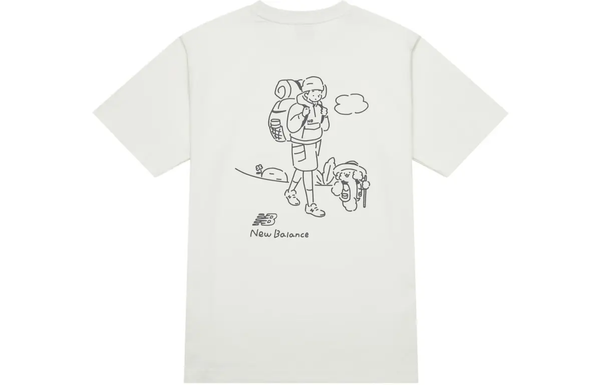New Balance x Tombonia Live With The New Balance 100% Cotton Short Sleeved Shirt Unisex White