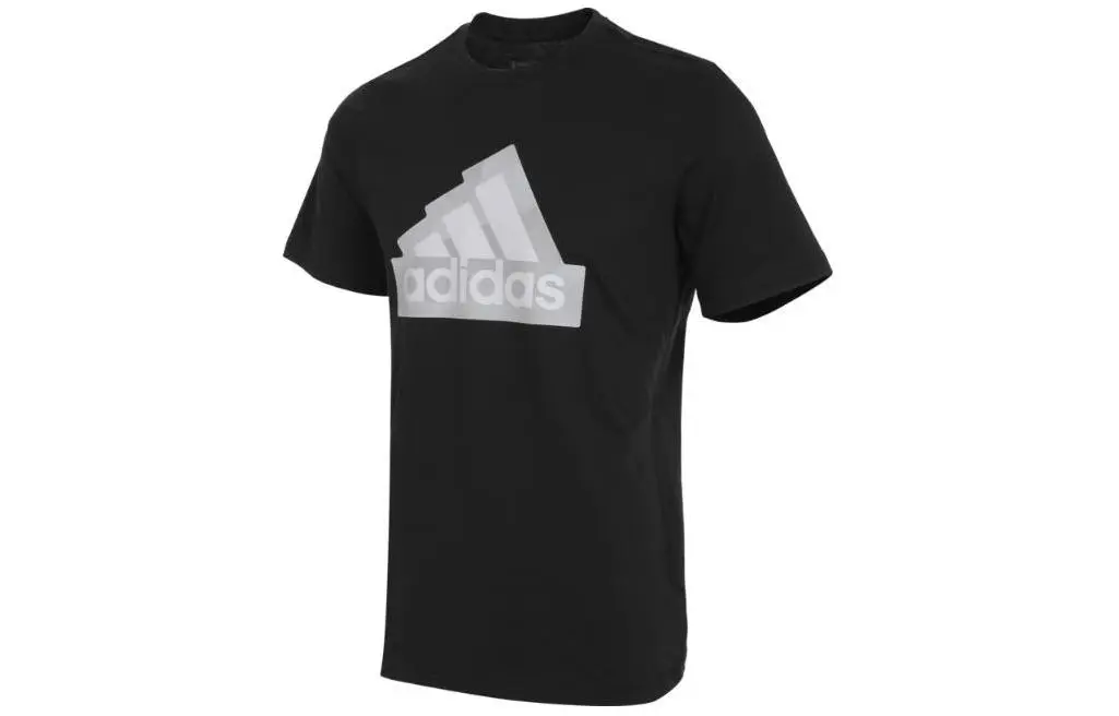 Adidas Set in Sleeve T Shirt Men's Black