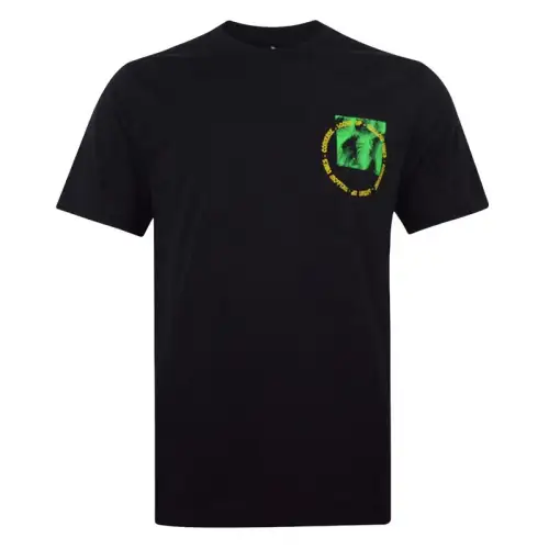 Converse T Shirts Men's Black Crew Neck Moderate