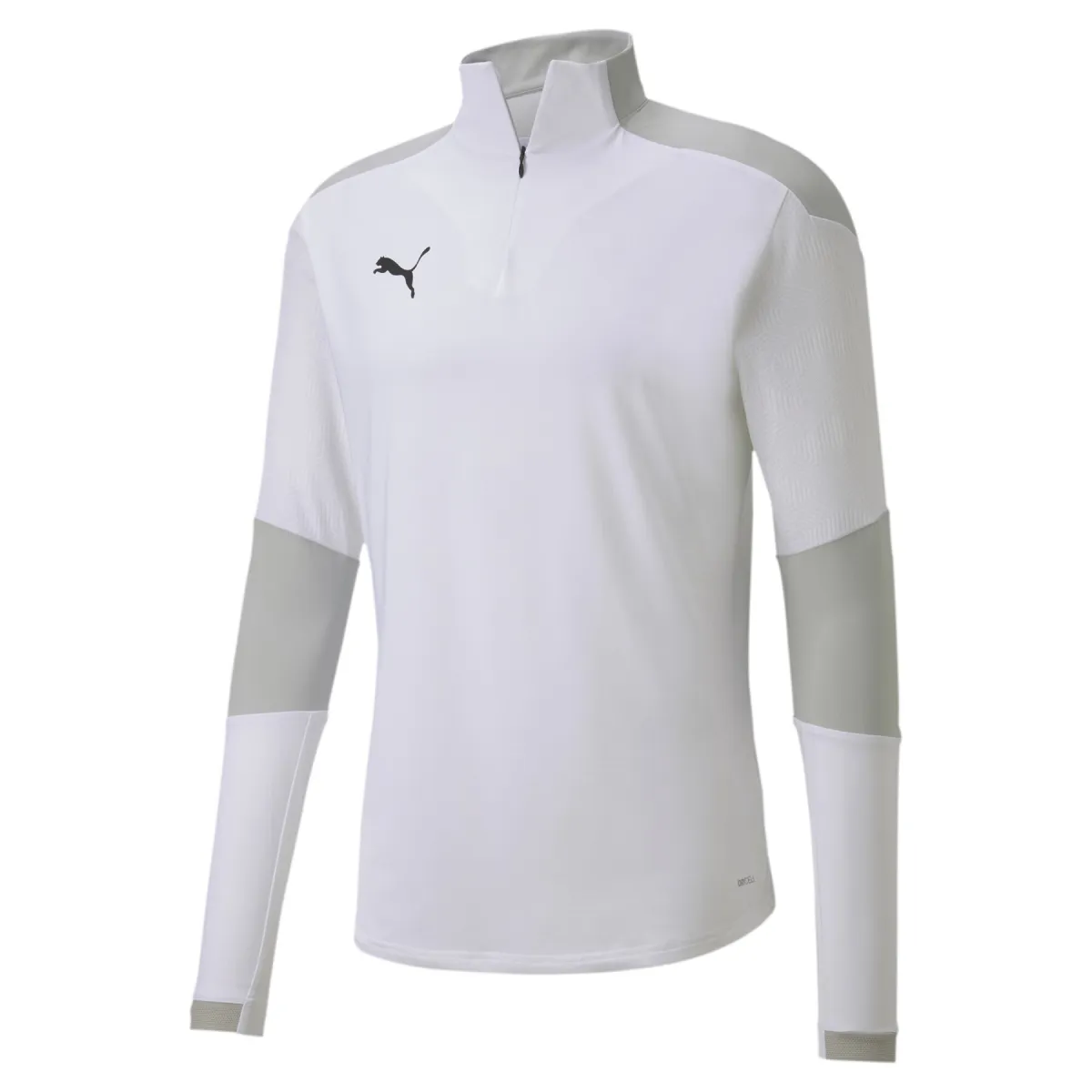 PUMA FIT Half Zipper Training Sweatshirt T Shirt Men's White