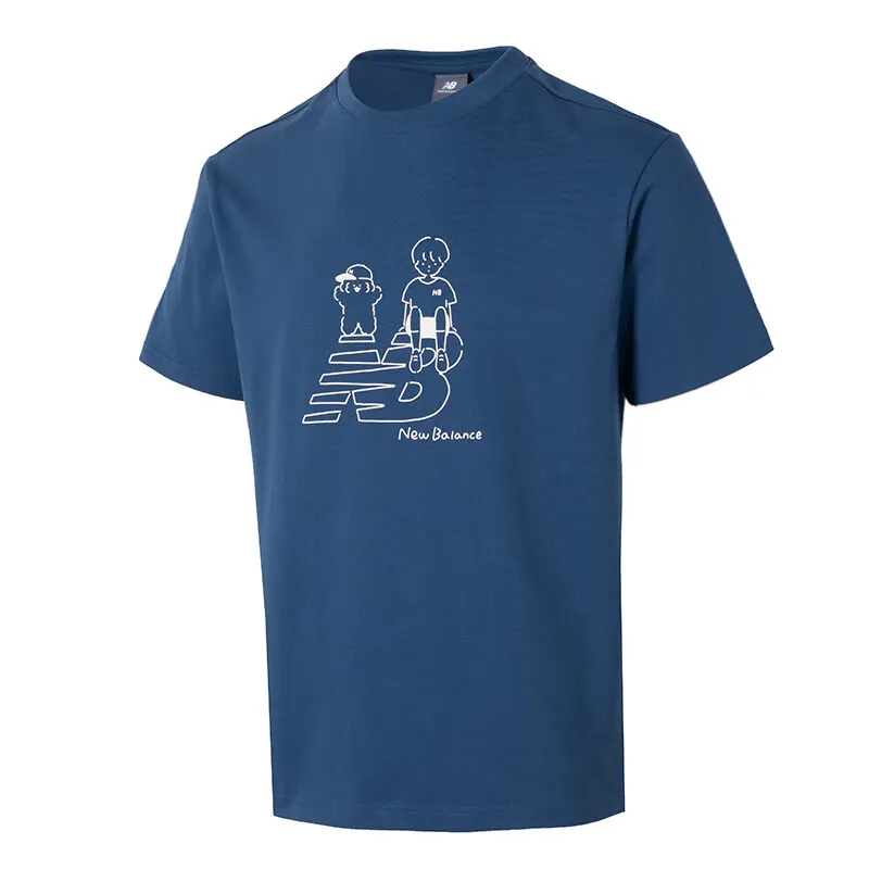 New Balance T Shirt Unisex Dark Blue