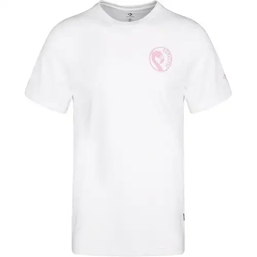 Converse T Shirts Men's White Crew Neck Moderate