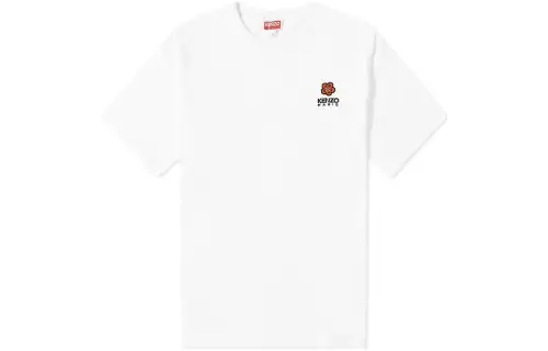 KENZO T Shirts Men's White Crew Neck Moderate Straight Fit