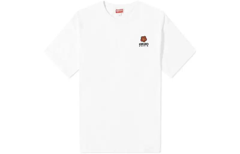 KENZO T Shirts Men's White Crew Neck Moderate Straight Fit