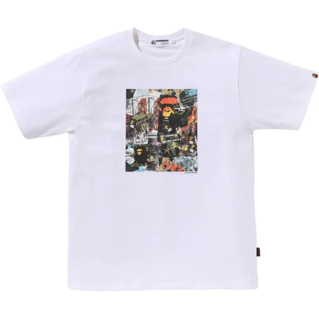 A Bathing Ape Bape flyer-printed T-shirt