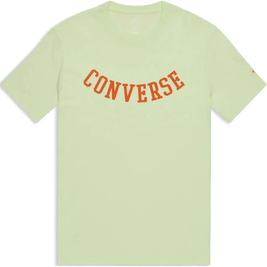 Converse T-Shirts Men's Yellow Crew Neck Moderate