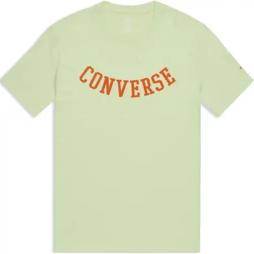 Converse T Shirts Men's Yellow Crew Neck Moderate