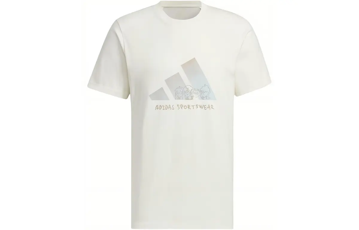 Adidas Graphic T-Shirt Asia Sizing 'White'