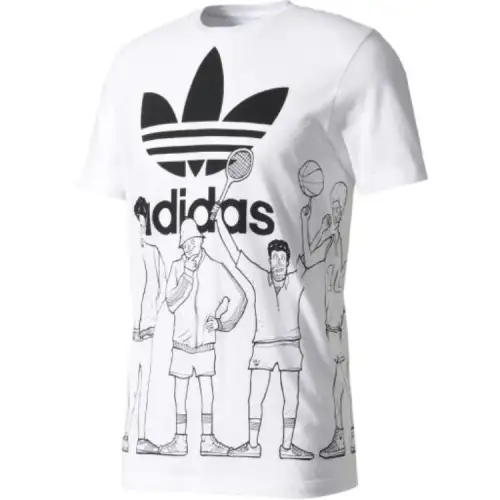 Adidas Originals Trefoil Graphic T Shirt Men's White