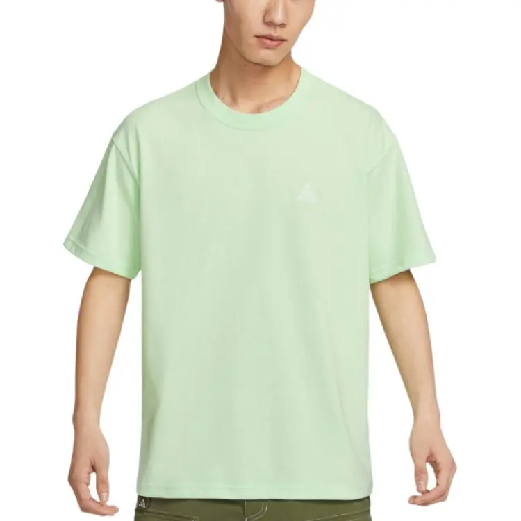 Nike T-Shirts Men's Vapor Green Crew Neck Moderate