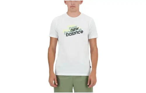 New Balance Essentials Heathertech T Shirt Men's White