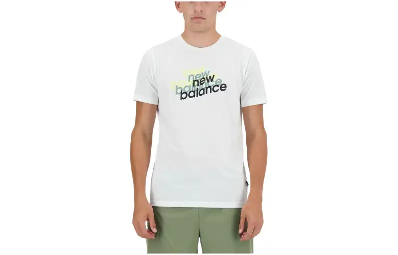 New Balance Essentials Heathertech T Shirt Men's White