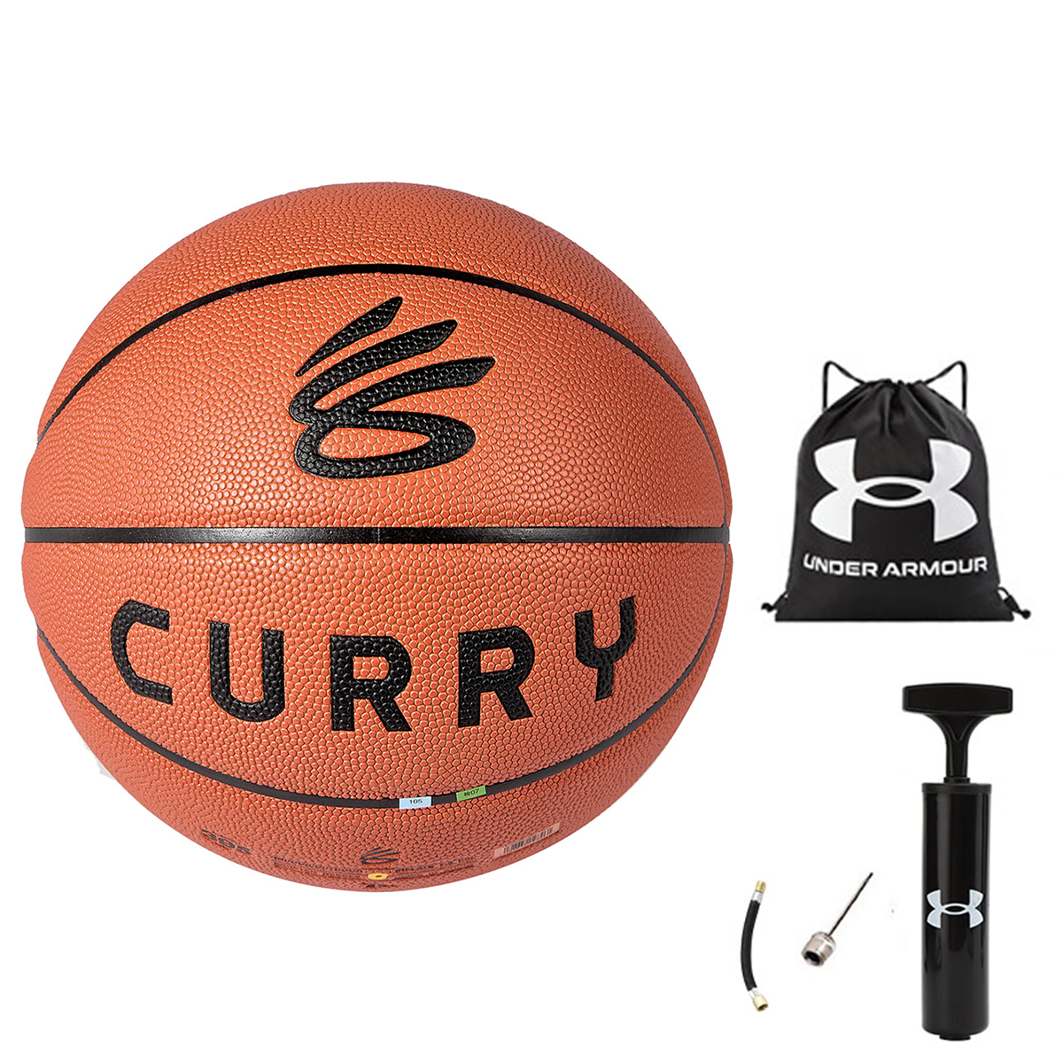Under Armour Pu Basketball Brown Size 7 Ball Training Competition Unisex China Mainland Version