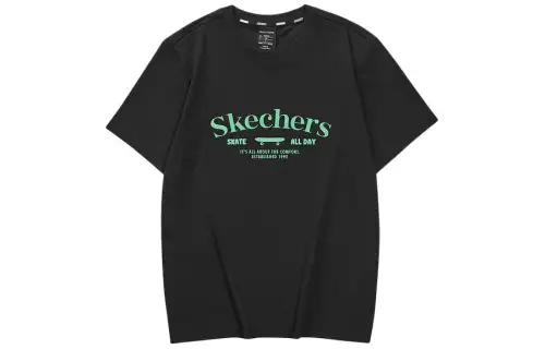 Skechers Funny Monster Short Sleeved T Shirts Men's Carbon Black