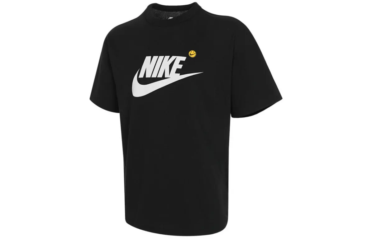 Nike T-Shirts Men's Black Crew Neck Moderate