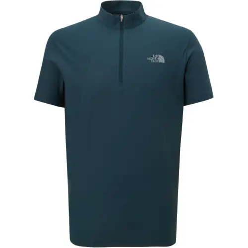 THE NORTH FACE Minus Tech S/S Zip Tee T Shirt Men's Blue